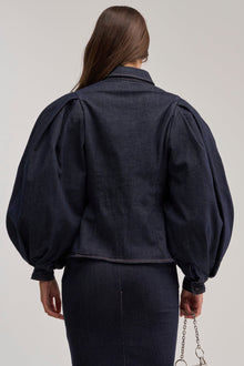 LET'S CHANGE IT UP DENIM BLOUSE