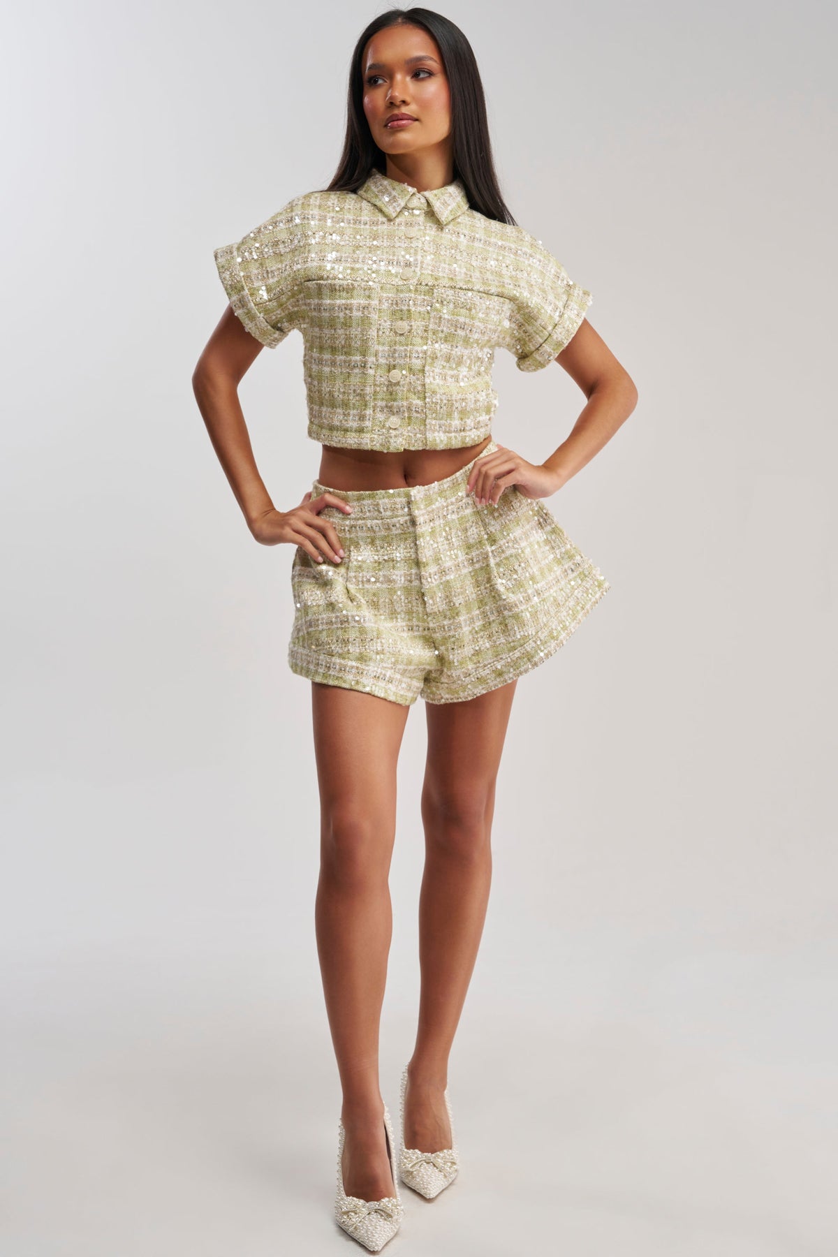 EASY TO LOVE TWEED BUTTON DOWN