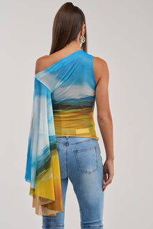 PICTURESQUE LONG SLEEVE MESH TOP