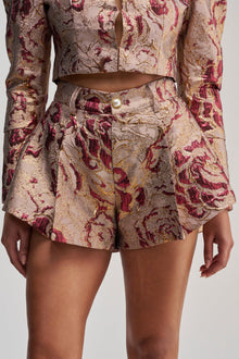 PENNY BROCADE SHORT IN BRONZE