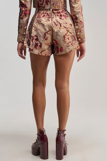 PENNY BROCADE SHORT IN BRONZE