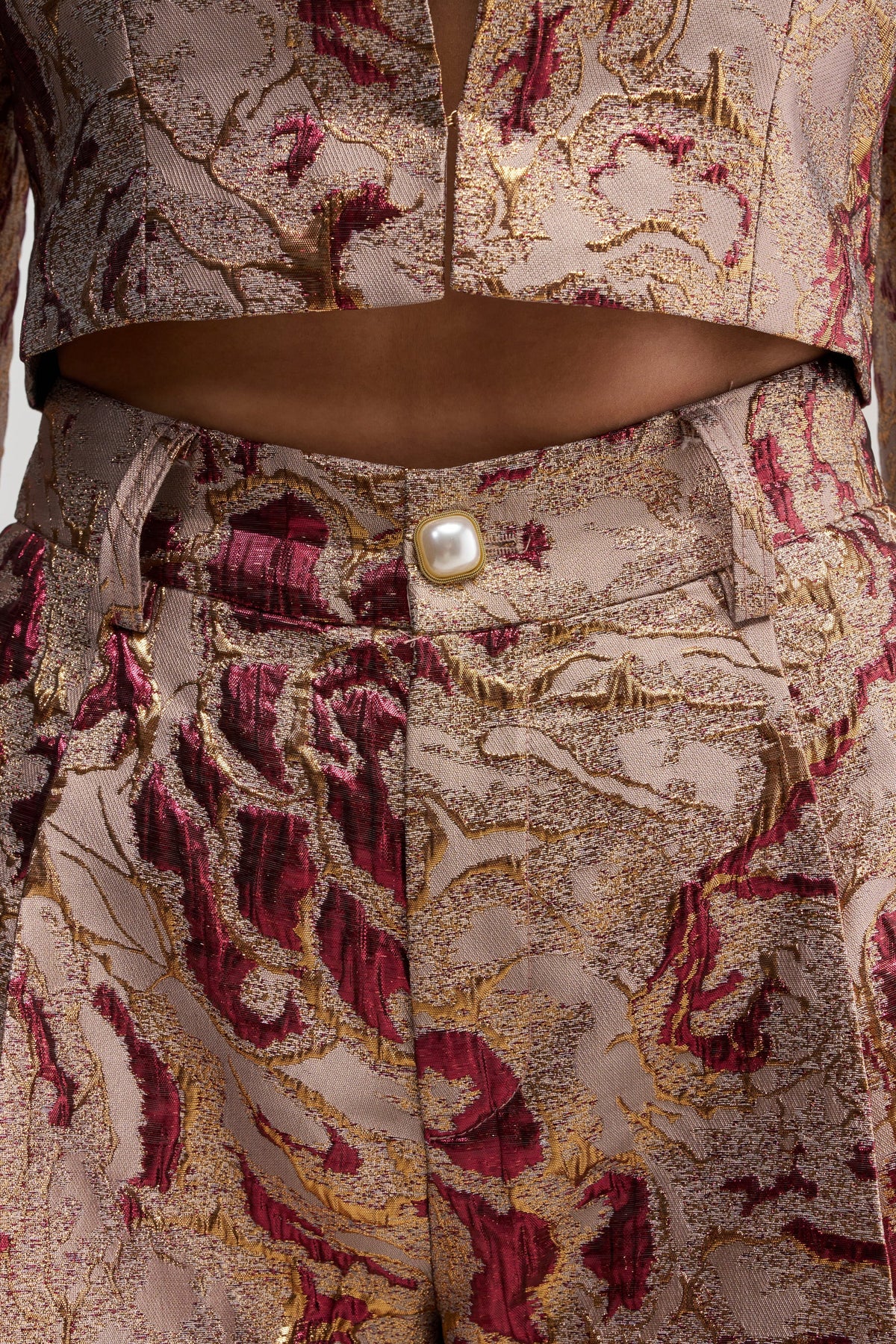PENNY BROCADE SHORT IN BRONZE