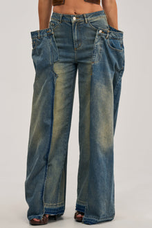 SEEING DOUBLE DECONSTRUCTED VINTAGE JEANS