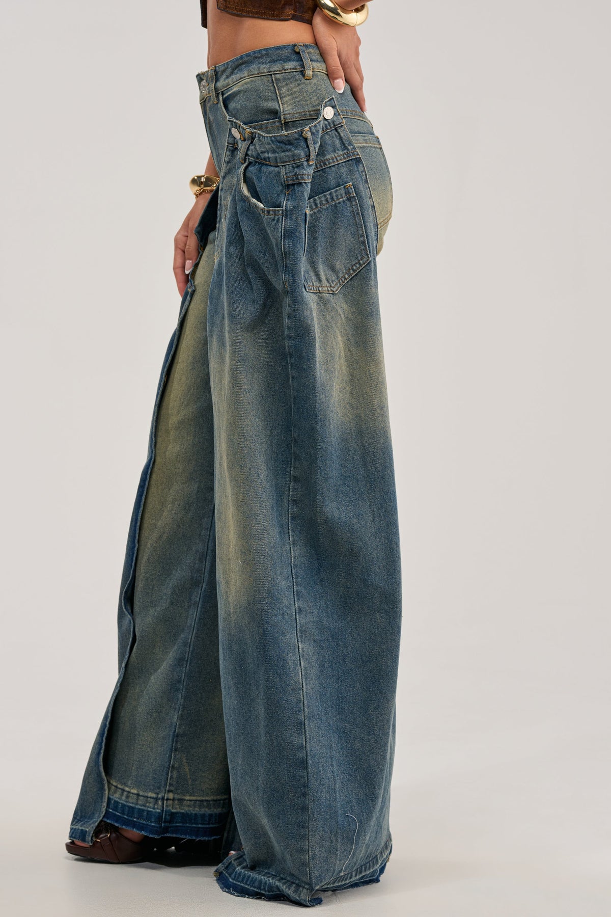 SEEING DOUBLE DECONSTRUCTED VINTAGE JEANS