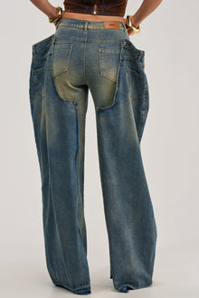 SEEING DOUBLE DECONSTRUCTED VINTAGE JEANS