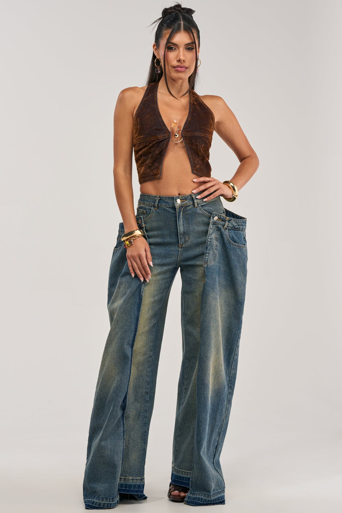 SEEING DOUBLE DECONSTRUCTED VINTAGE JEANS