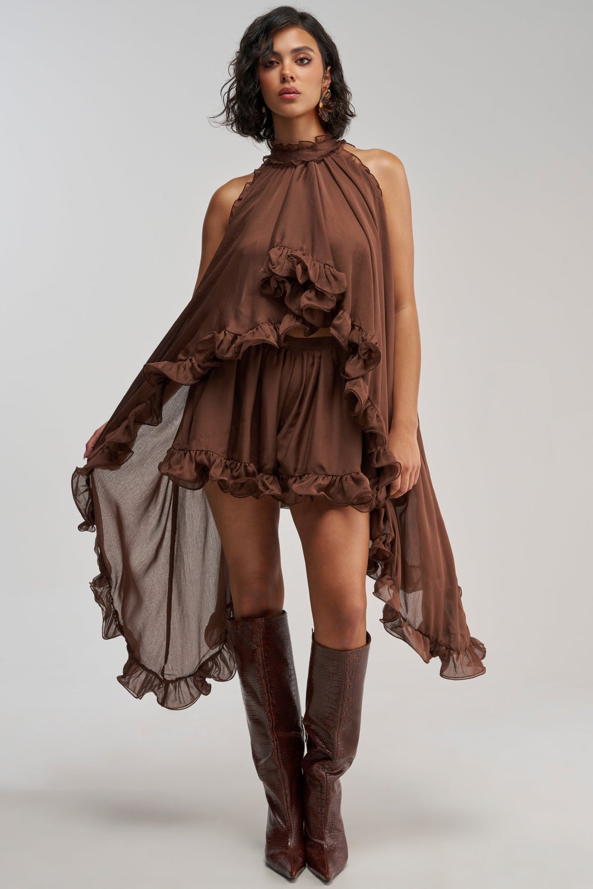TALK TO ME CHIFFON SHORTS