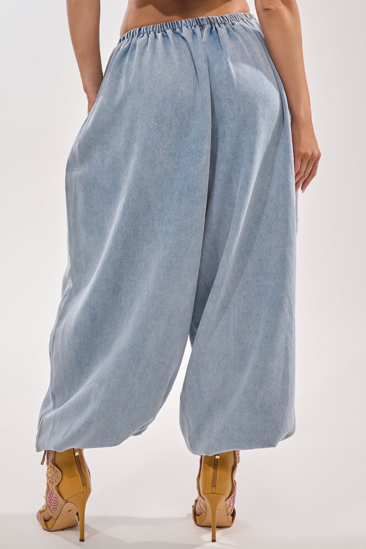 PUMPED UP DENIM BALLOON PANT