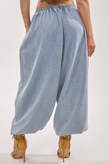 PUMPED UP DENIM BALLOON PANT