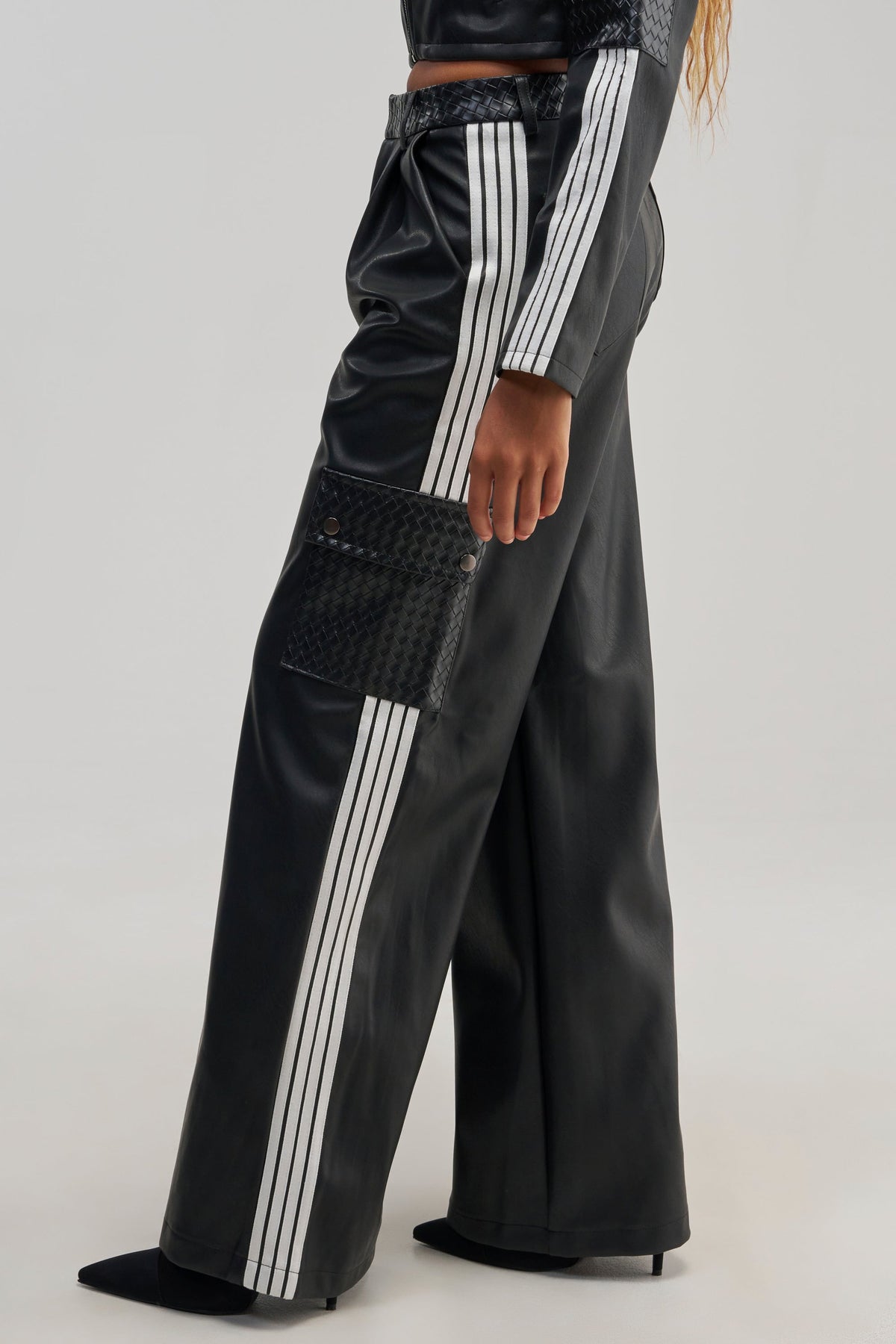 DONT TEST ME FAUX LEATHER TROUSER