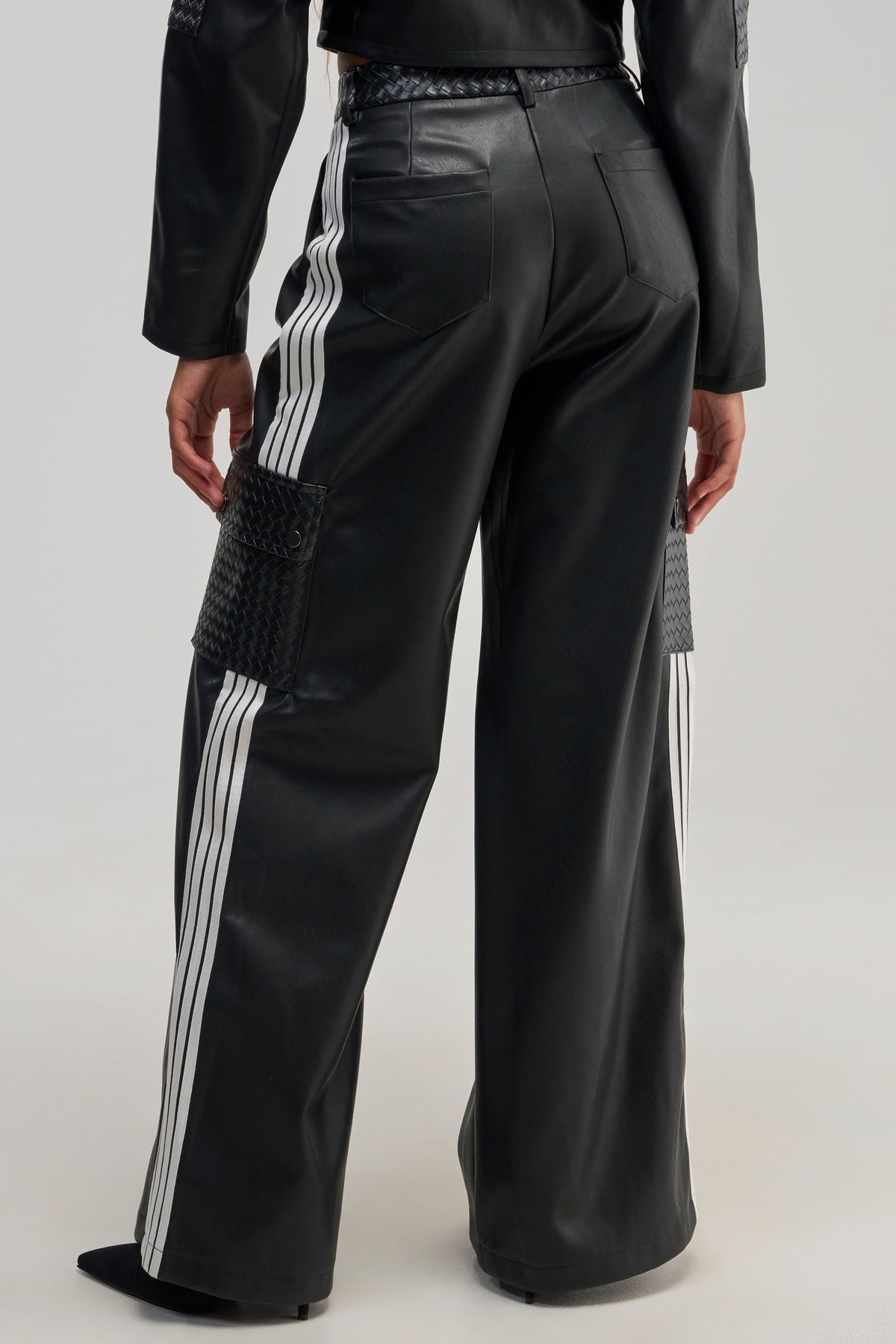 DONT TEST ME FAUX LEATHER TROUSER