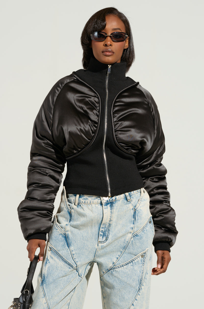 Sisoras ELECTRA SATIN EFFECT BOMBER