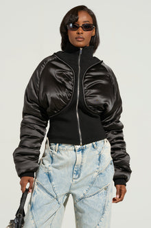 Sisoras ELECTRA SATIN EFFECT BOMBER