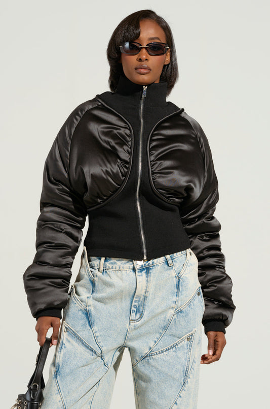 Sisoras ELECTRA SATIN EFFECT BOMBER