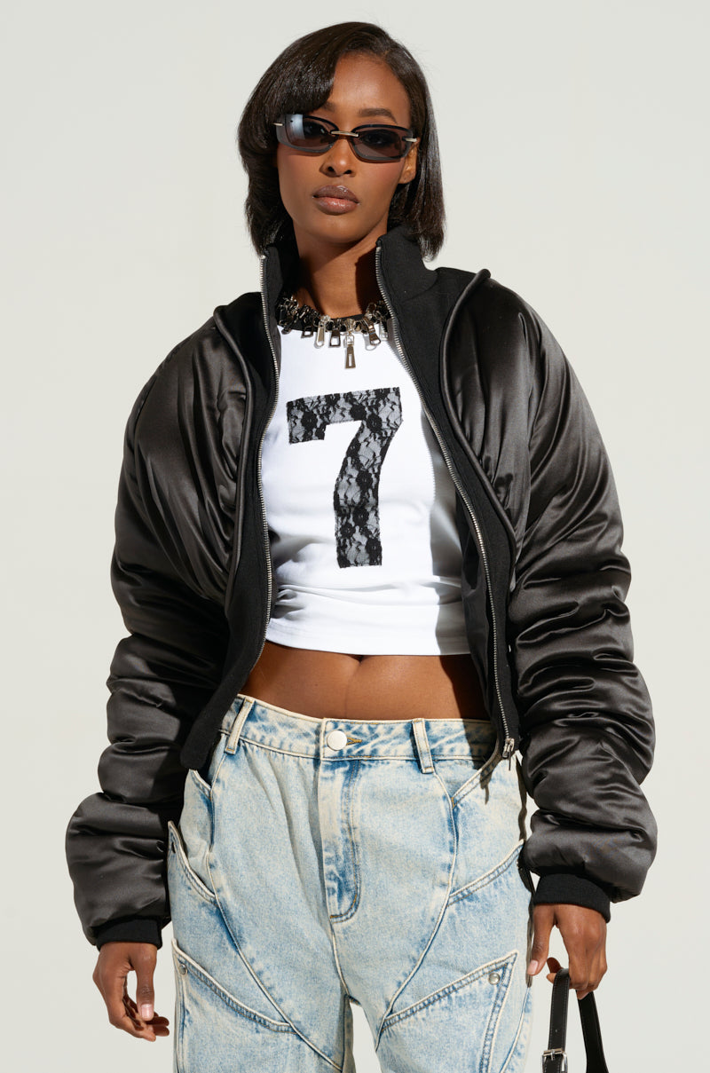 Sisoras ELECTRA SATIN EFFECT BOMBER