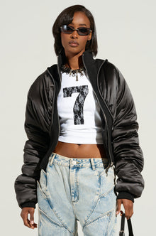 Sisoras ELECTRA SATIN EFFECT BOMBER