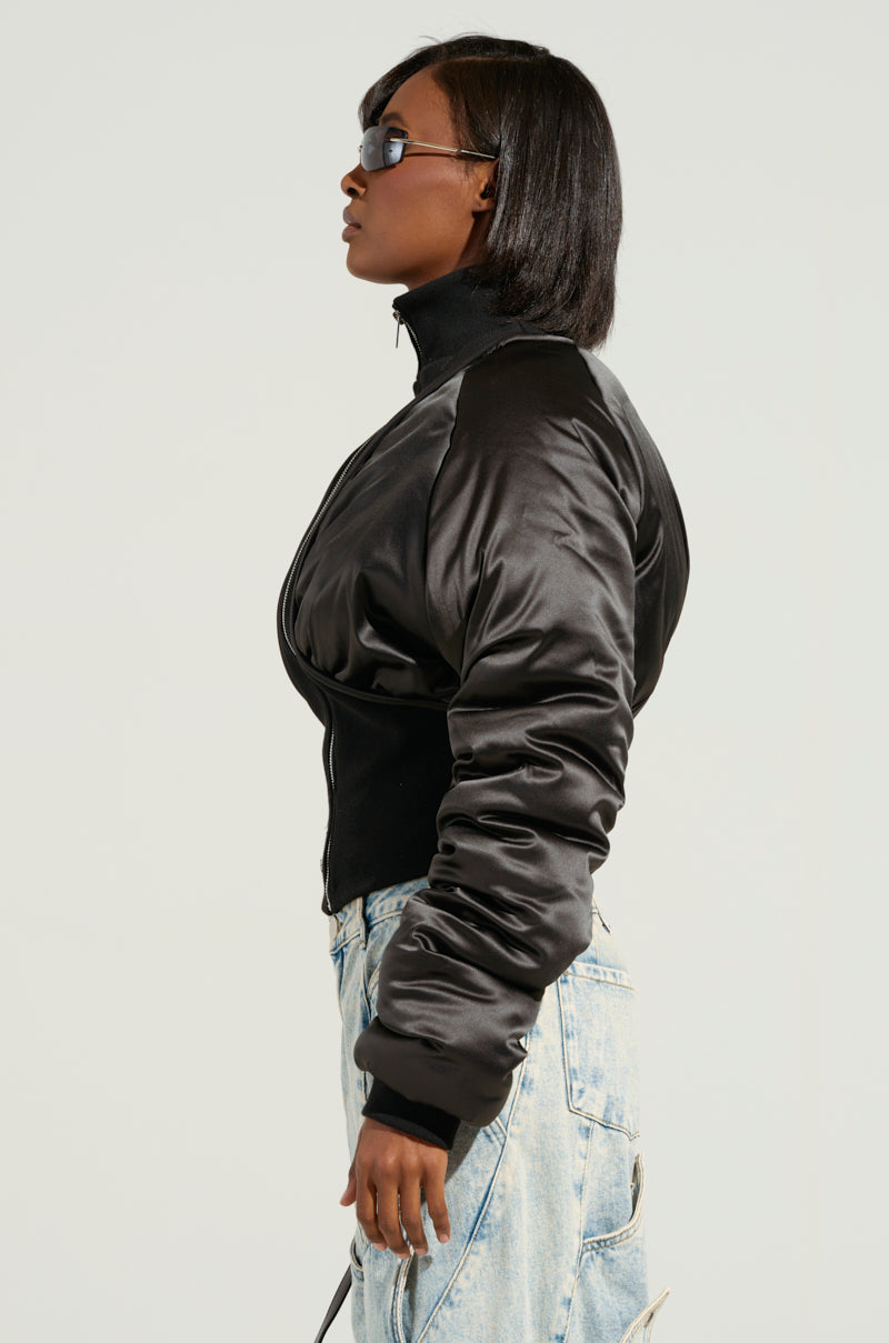 Sisoras ELECTRA SATIN EFFECT BOMBER
