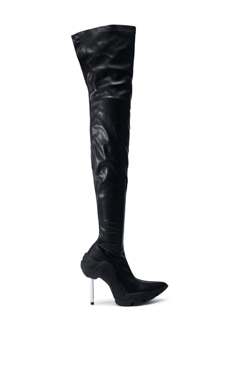 Sisoras AZALEA WANG MCARTNEY STRETCH BLACK STILETTO BOOT