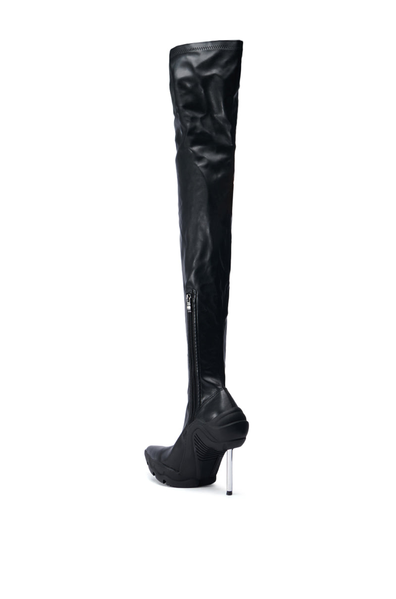 Sisoras AZALEA WANG MCARTNEY STRETCH BLACK STILETTO BOOT