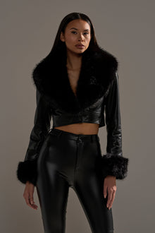 GISELE CROP MOTO BLAZER