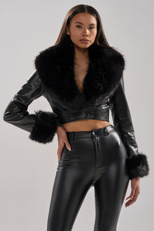 GISELE CROP MOTO BLAZER