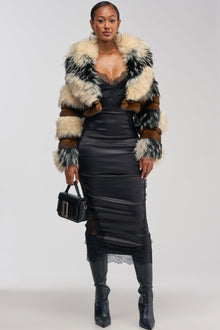 PORTIA CROPPED FAUX FUR JACKET