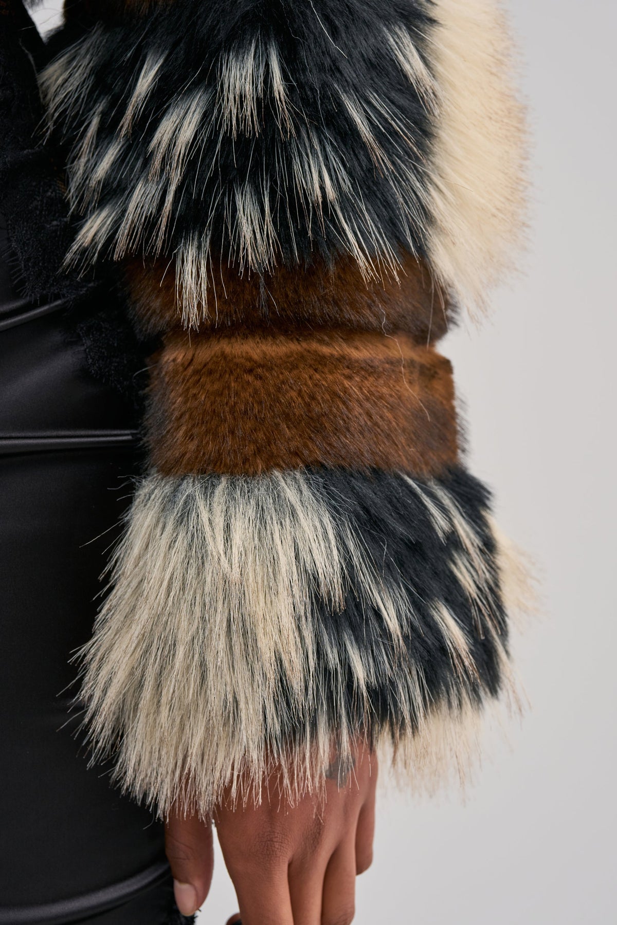 PORTIA CROPPED FAUX FUR JACKET
