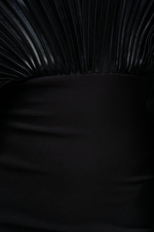 BY THE SEA SHORE BANDAGE MIDI DRESS IN BLACK