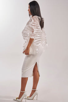 BY THE SEA SHORE BANDAGE MIDI DRESS