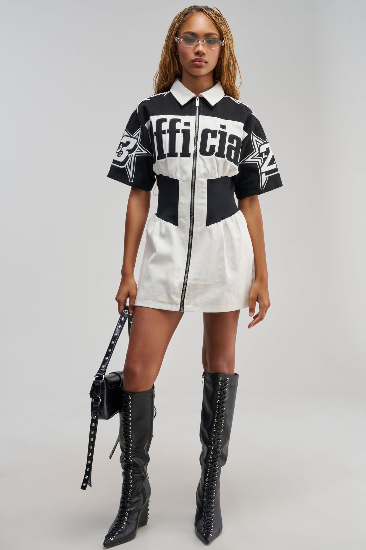 OFFICIALLY YOURS COLORBLOCK MINI DRESS