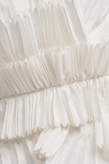 LUXURIOUS ASYMMETRICAL TOP IN WHITE