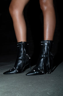 Sisoras AZALEA WANG BROOKLYN BABY STILETTO BOOTIE IN BLACK