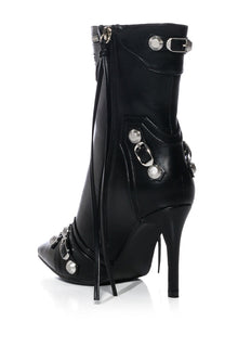 Sisoras AZALEA WANG BROOKLYN BABY STILETTO BOOTIE IN BLACK
