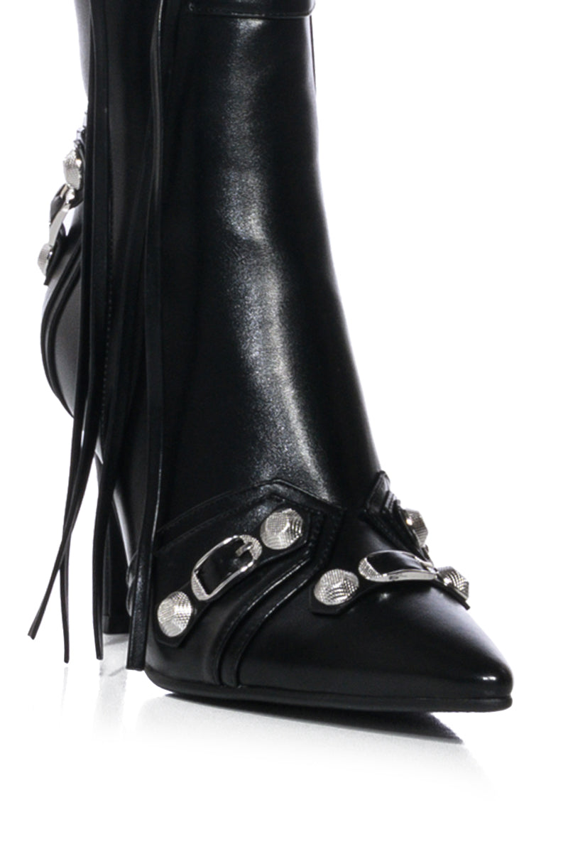 Sisoras AZALEA WANG BROOKLYN BABY STILETTO BOOTIE IN BLACK