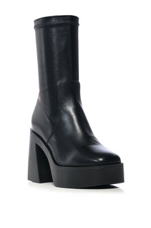Sisoras AZALEA WANG DANIELLE CHUNKY BOOTIE WITH 4 WAY STRETCH IN BLACK STRETCH