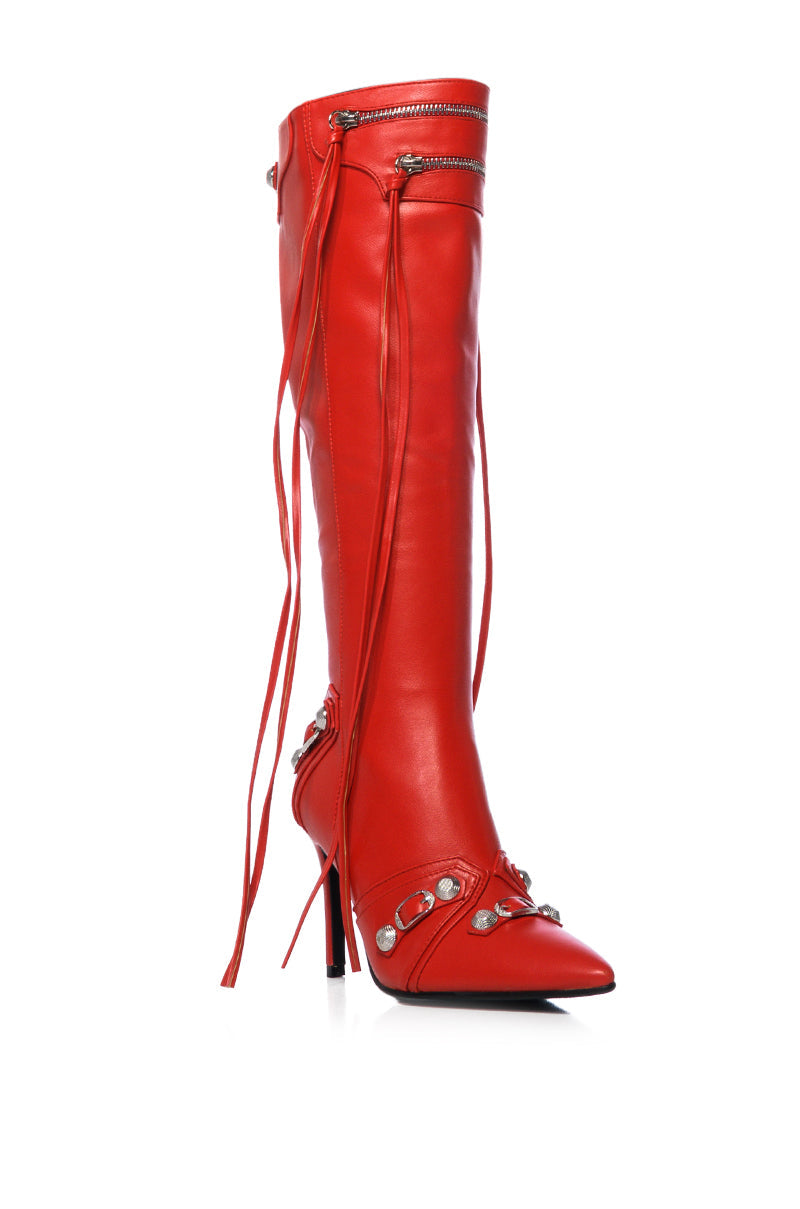 Sisoras AZALEA WANG MAEVE STILETTO BOOT IN RED