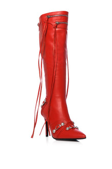 Sisoras AZALEA WANG MAEVE STILETTO BOOT IN RED