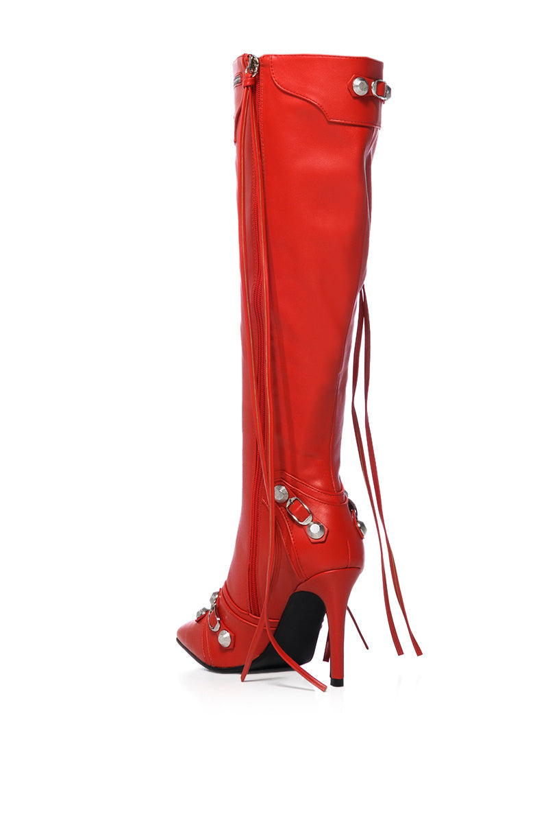 Sisoras AZALEA WANG MAEVE STILETTO BOOT IN RED
