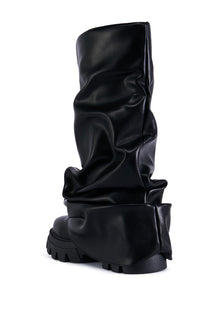 Sisoras AZALEA WANG MATE BLACK RUCHED BOOT