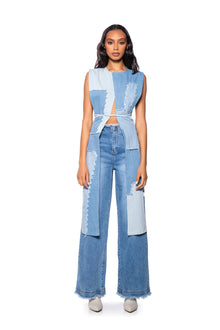 BRING IT BACK REWORK DENIM VEST
