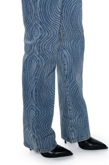Sisoras EFFORTLESS GLAM RHINESTONE STRAIGHT LEG JEAN
