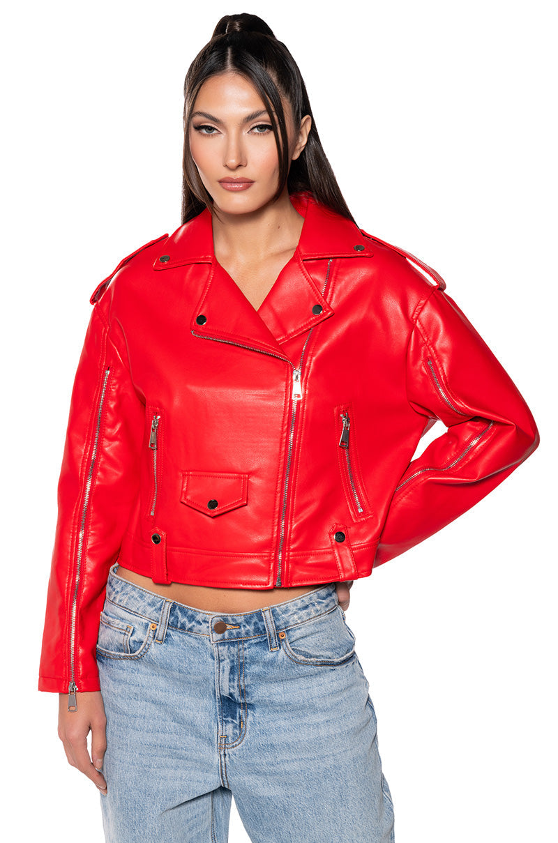 Sisoras NEW AUSSY PU MOTO JACKET