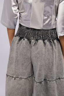 NIKIA TIERED WIDE LEG DENIM JEAN