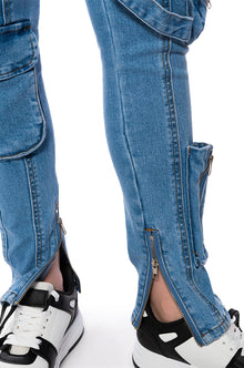 Sisoras ONE STEP AT A TIME SKINNY CARGO JEANS