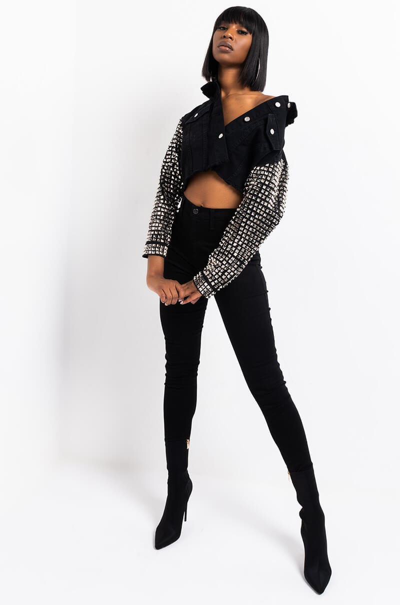 Sisoras REBECCA ULTRA HIGH RISE SKINNY IN BLACK
