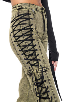 STAND OUT LACED UP JEANS