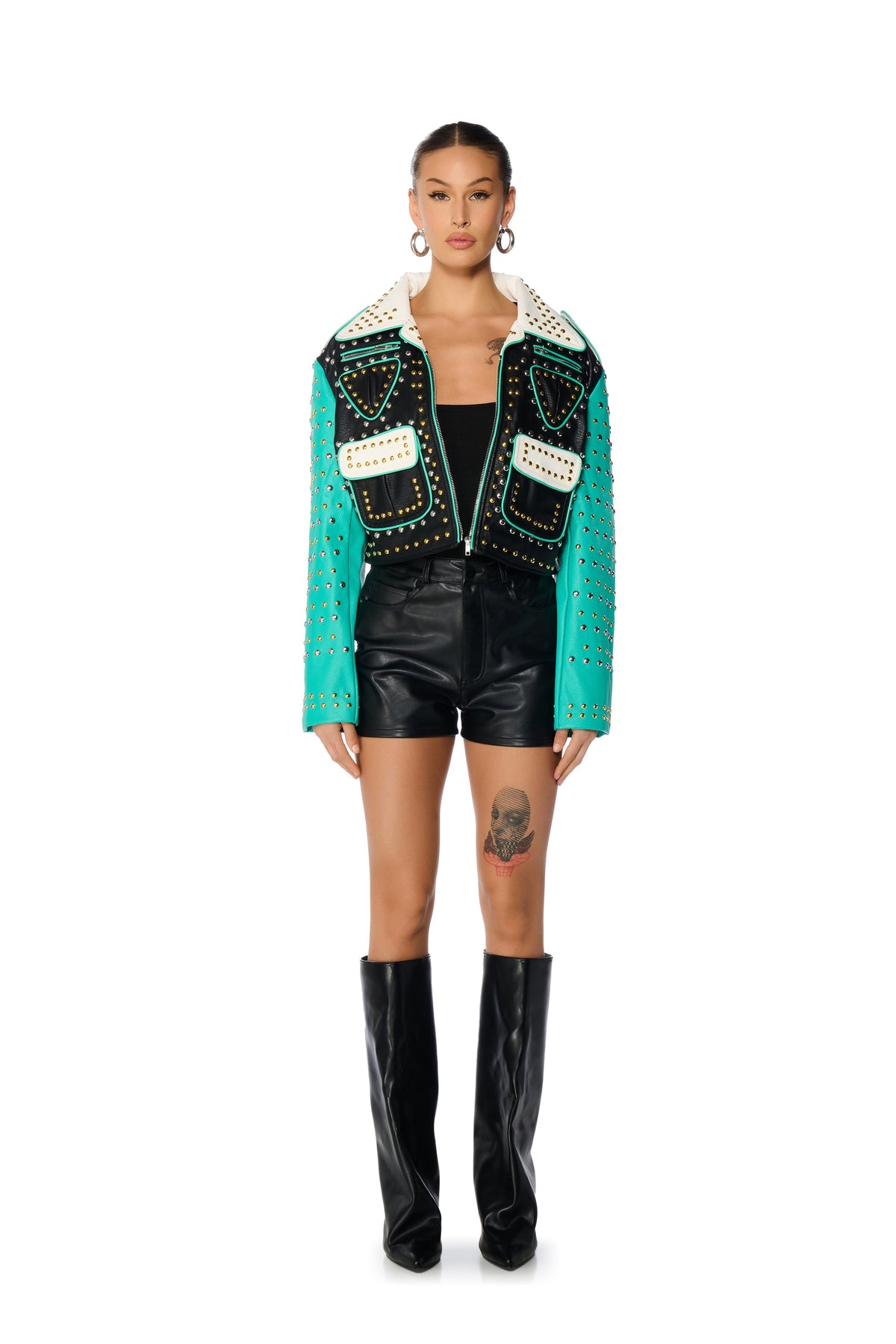 WILD WEST STUDDED MOTO JACKET